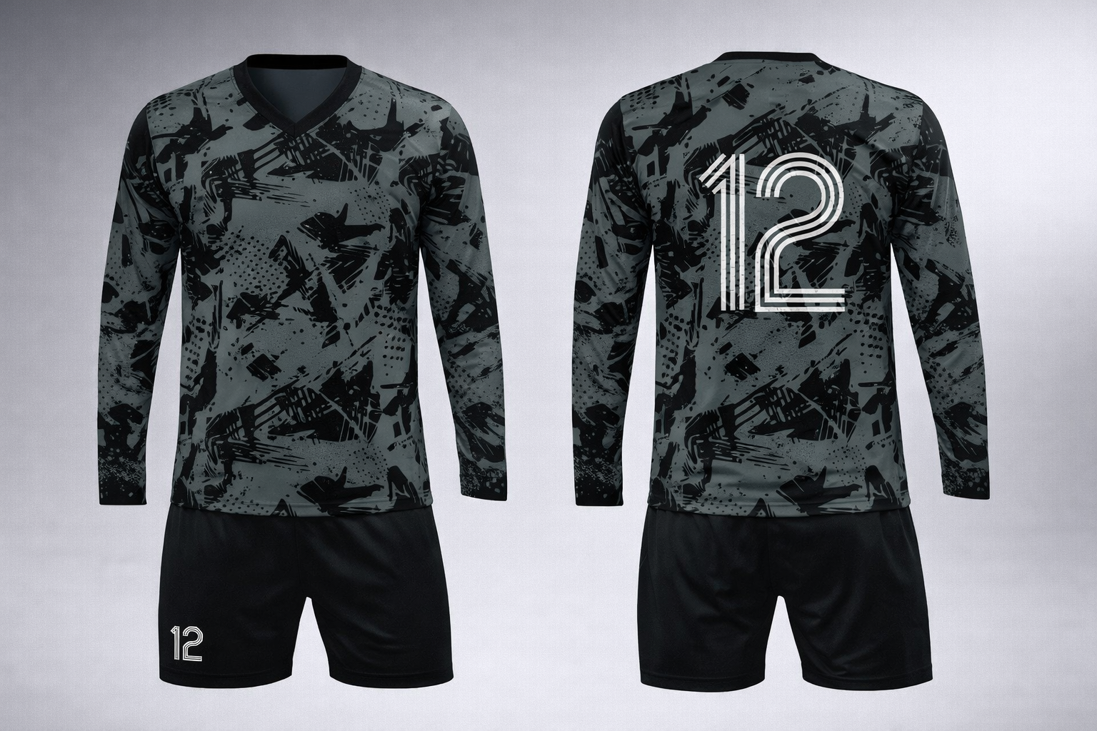 Camouflage-soccer-uniform-set